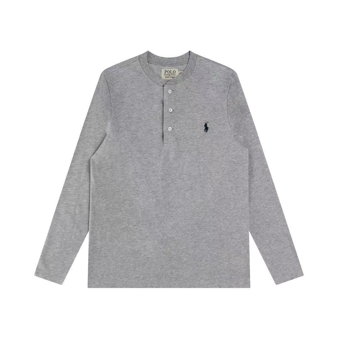 Polo Ralph Lauren Long Sleeve T Shirt Henley Shirt Correct Logo