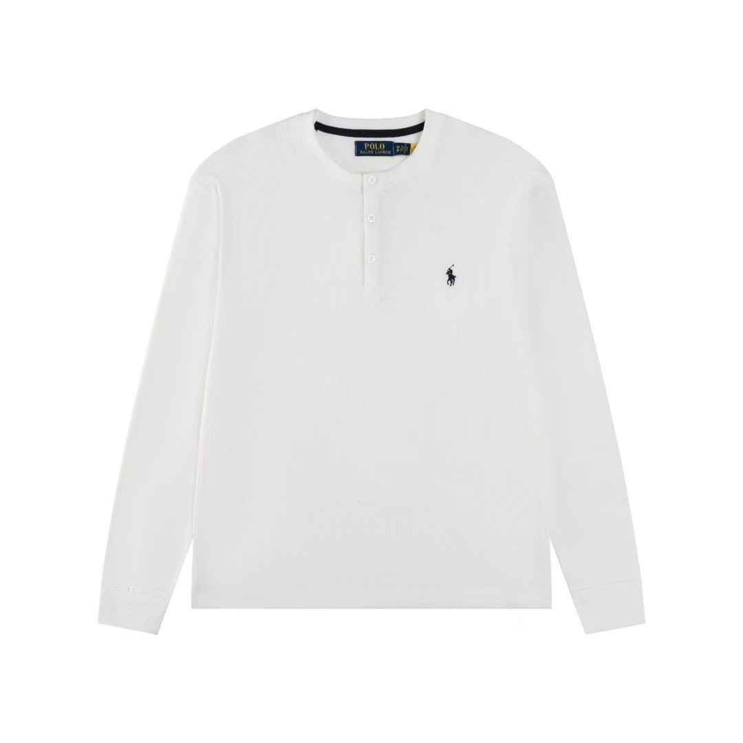Polo Ralph Lauren Long Sleeve T Shirt Henley Shirt Correct Logo