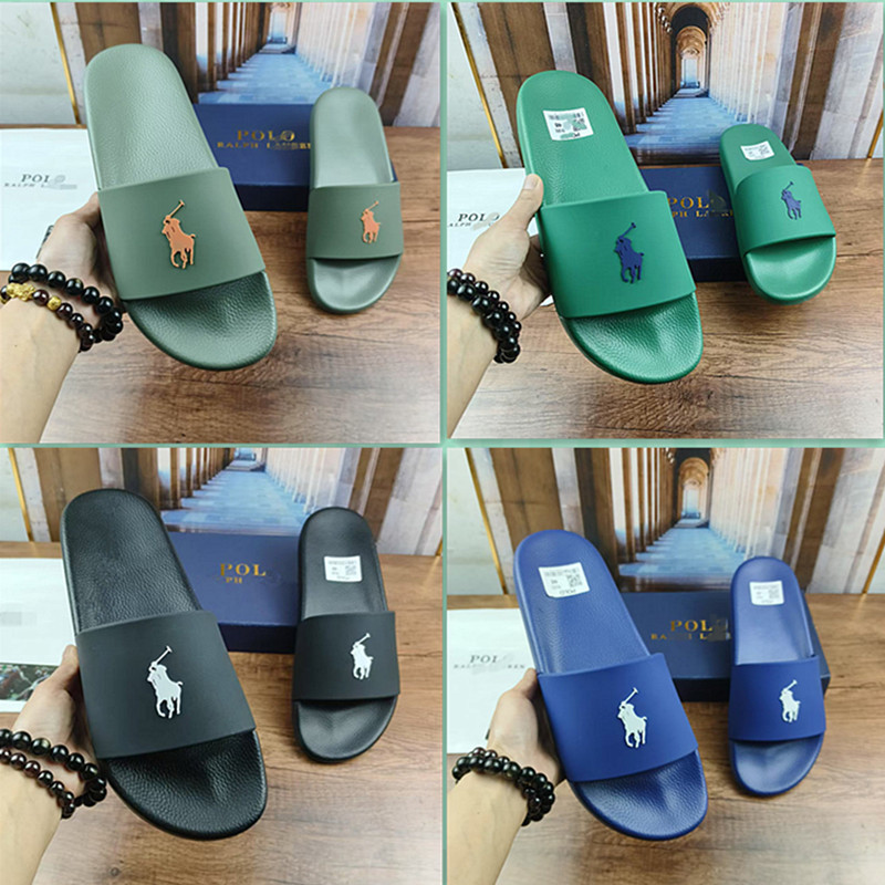 Polo Ralph Lauren Slides Correct Logo
