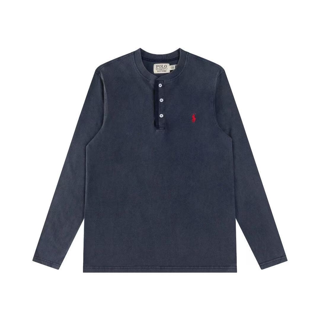 Polo Ralph Lauren Long Sleeve T Shirt Henley Shirt Correct Logo