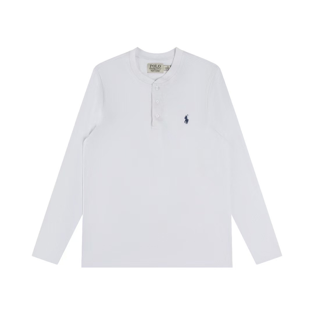 Polo Ralph Lauren Long Sleeve T Shirt Henley Shirt Correct Logo