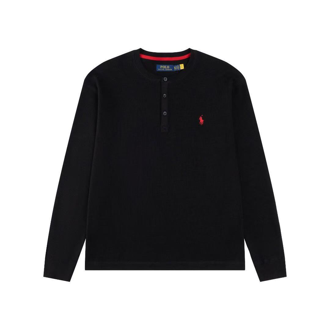 Polo Ralph Lauren Long Sleeve T Shirt Henley Shirt Correct Logo