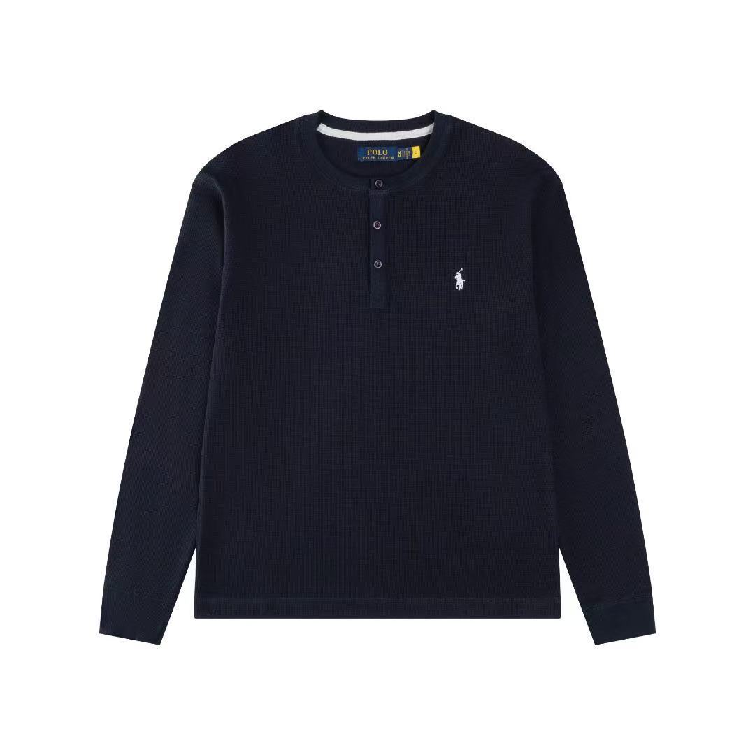 Polo Ralph Lauren Long Sleeve T Shirt Henley Shirt Correct Logo
